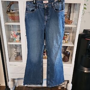 Wrangler Women's Flare Jeans in Deep Blue